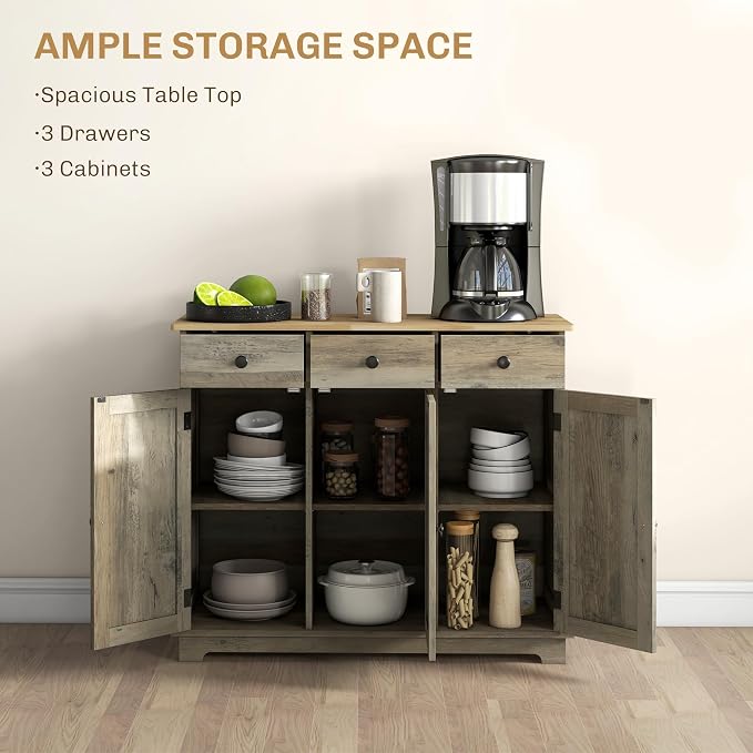 HOMCOM Sideboard Buffet Cabinet - Image 4