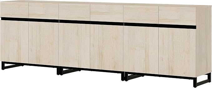 WAMPAT 3 in 1 Multifunctional Sideboard Buffet Cabinets, Modern Sideboard - Image 9