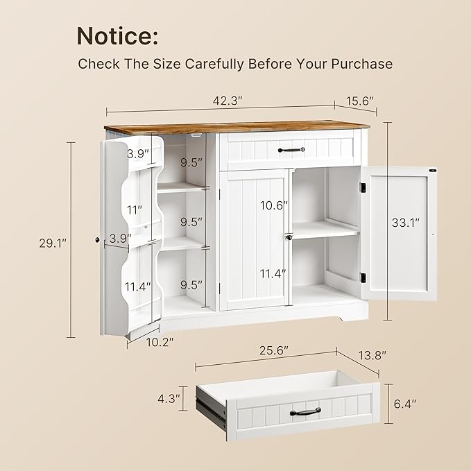 Gizoon Kitchen Coffee Bar Cabinet - Image 2