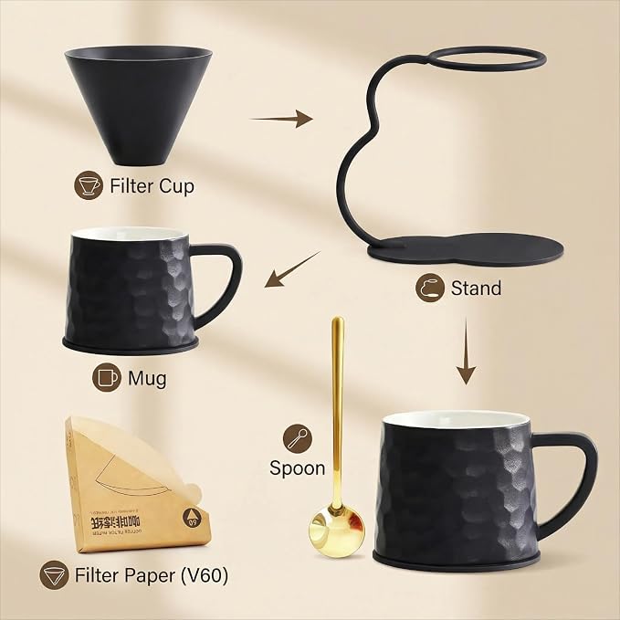 Pour Over Coffee Maker set, Ceramic Coffee Maker - Image 4
