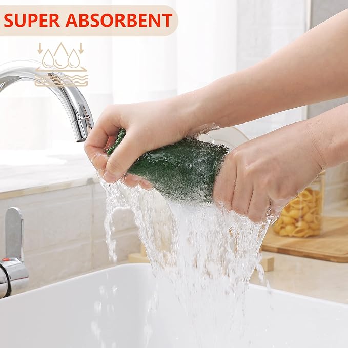 Homaxy 100% Cotton Waffle Weave Kitchen Dish Cloths, Ultra Soft Absorbent Quick - Image 3