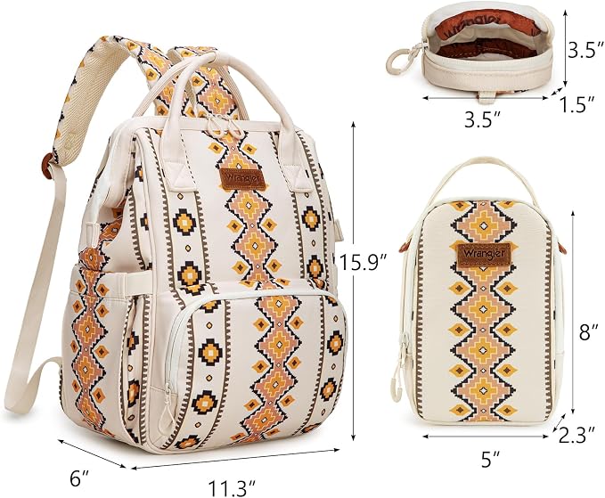 Montana West Wrangler Callie Diaper Bag Backpack - Image 2
