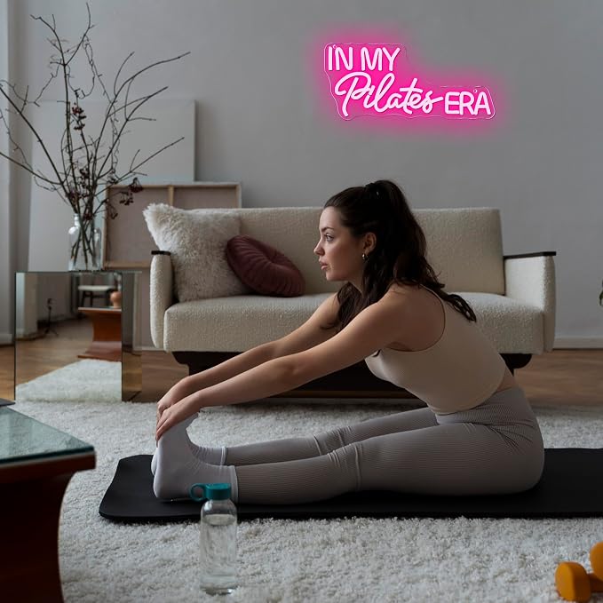 Mutank In My Pilates Era Neon Sign, Yoga Studio Neon Light USB Powered LED - Image 3