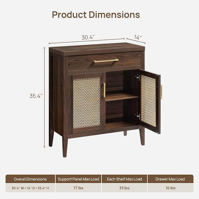 SICOTAS 60" Farmhouse Buffet Cabinet - Image 2