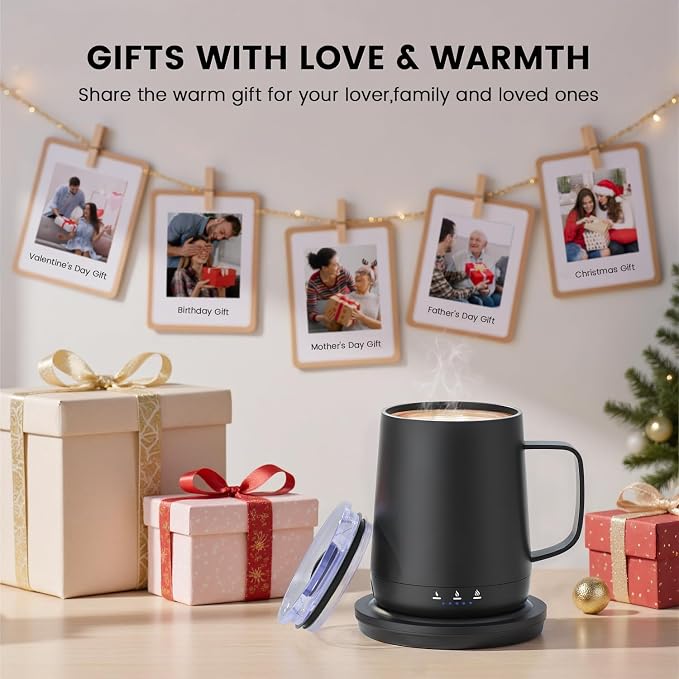 Smart Self Heating Coffee Mug, 14oz Temperature Control Coffee Mug, Hot up to - Image 2