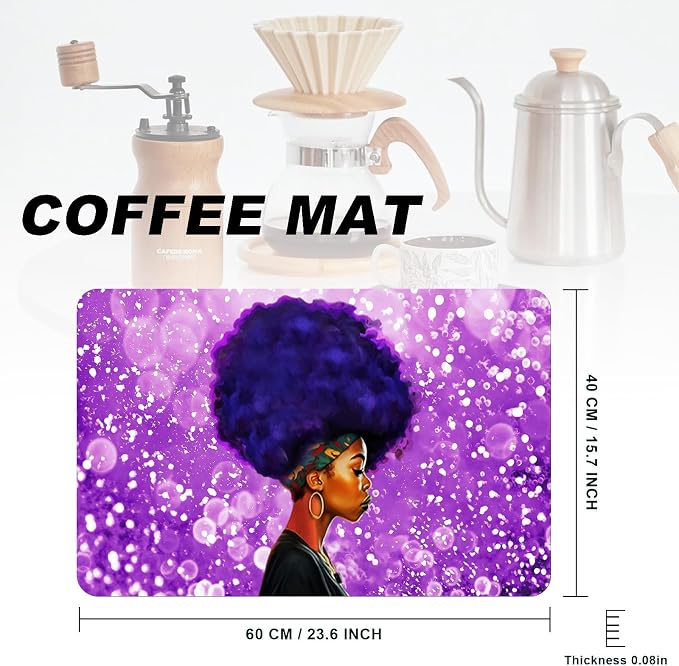 Coffee Mat, Coffee Bar Accessories Fit Under Coffee Maker Espresso Machine - Image 2