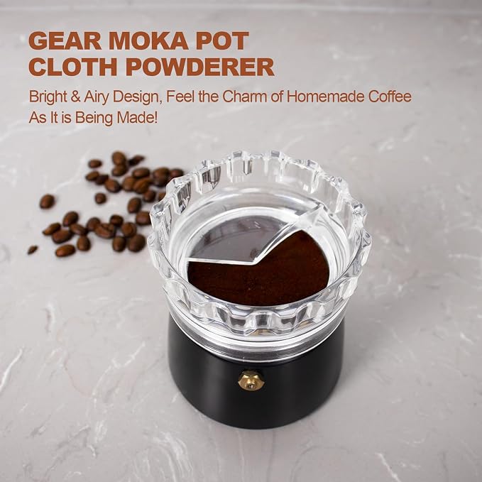 Moka Pot Dosing Funnel Transparent Mocha Dispenser Precise Volume Control - Image 5