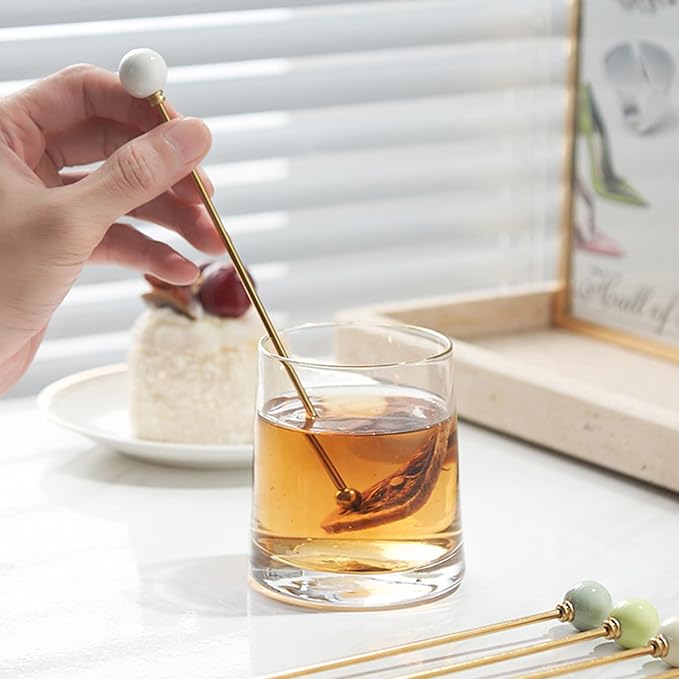 4PCS Stainless Steel Cocktail Swizzle Sticks Reusable Mixing Stirrers Coffee - Image 3