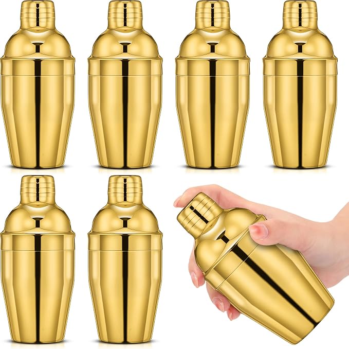 Nitial 6 Pcs Bar Cocktail Shaker Professional Stainless Steel Martini Drink by Nitial