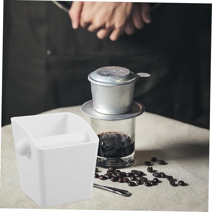 STOBOK Coffee Grounds Collector Modern Espresso Grounds Disposal Box - Image 8