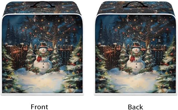 Christmas Snowman Coffee Machine Dust Covers Removable - Image 2