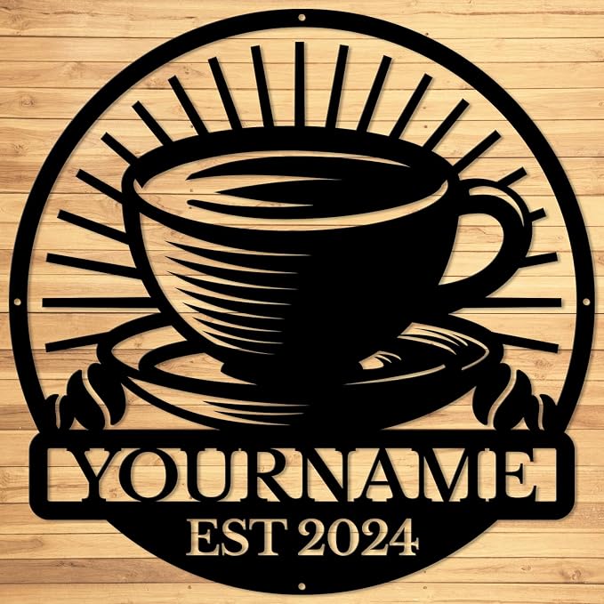 Custom Metal Coffee Bar Signs by Magilab