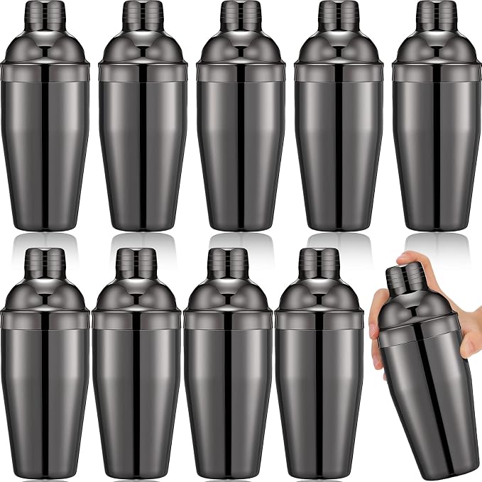 Nitial 9 Pcs Bar Cocktail Shaker Professional Stainless Steel Martini Drink by Nitial