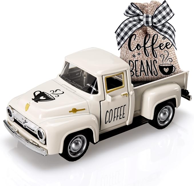 Huray Rayho Coffee Decor for Coffee Bar Metal Truck by HurayRayho