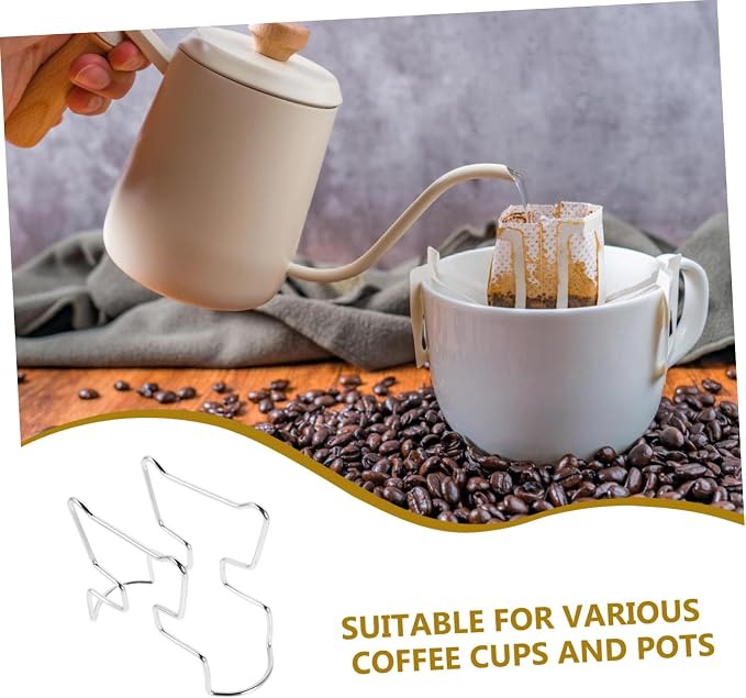 NUOBESTY Stainless Steel Drip Coffee Holder Stand Portable Coffee Filter Bag - Image 3