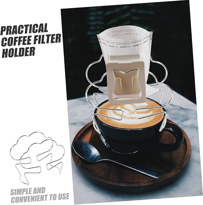 Amosfun Hanging Coffee Filter Bag Holder Lightweight Metal Dripper Stand - Image 8