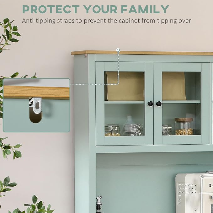 HOMCOM Kitchen Pantry Storage Cabinet - Image 6