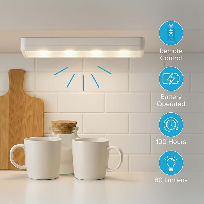Brilliant Evolution 0.6" Ultra-Thin Wireless Under Cabinet Lights - Image 4
