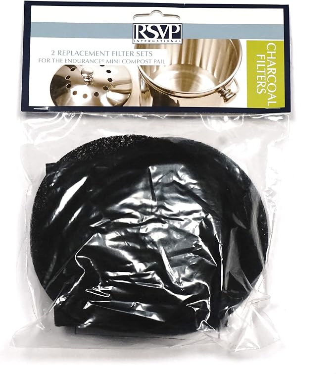 RSVP International Charcoal Compost Bin Filter 2-Piece Set Helps Keep Kitchen by RSVPInternational