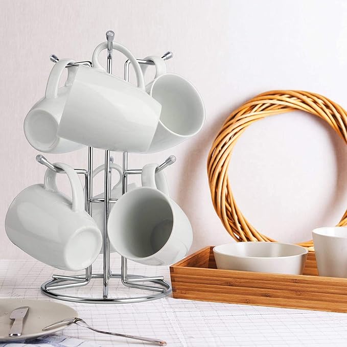 HULISEN Coffee Mug Holder for Countetop, Cup Tree for Counter Large Mugs - Image 9