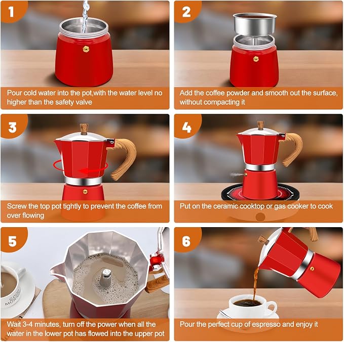 12 Cup Aluminum Espresso Stovetop Moka Pot Express Coffee Maker Percolator - Image 8