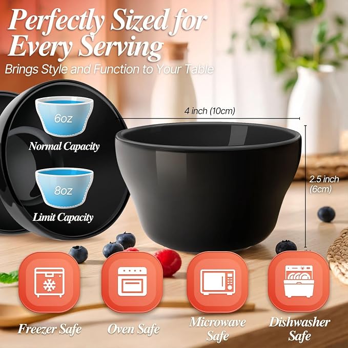 Flexzion Bouillon Cup and Soup Bowls 8 oz - Image 6