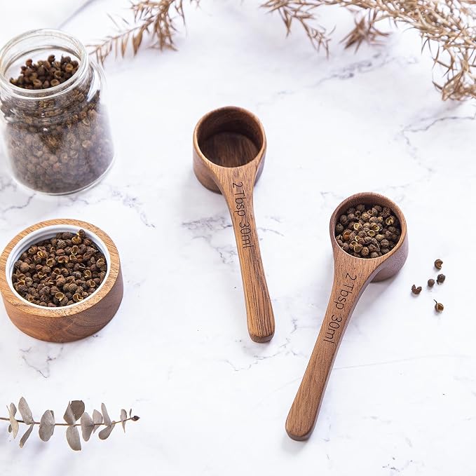 4PCS Wooden Scoops Acacia Wood Scoop - Image 3