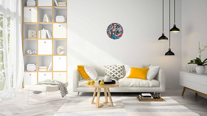 AWISZZZ Maintenance Room Metal Sign 8x8in Round Industrial Plaque - Image 5
