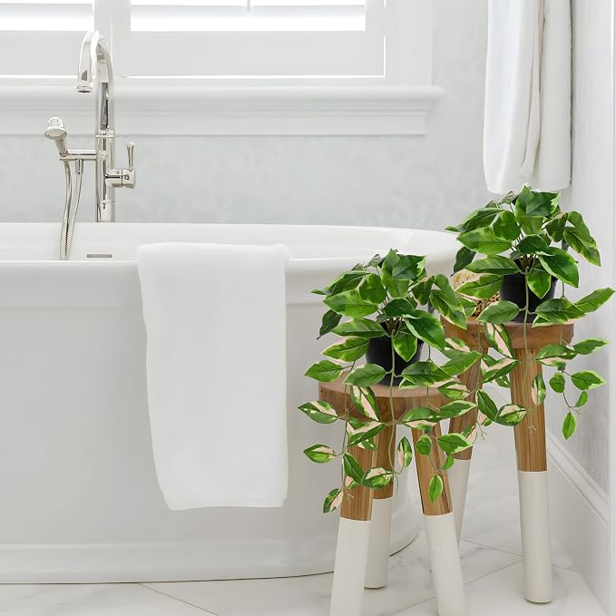 Briful Small Fake Plants Indoor Realistic Faux Trailing Plant Artificial Potted - Image 5