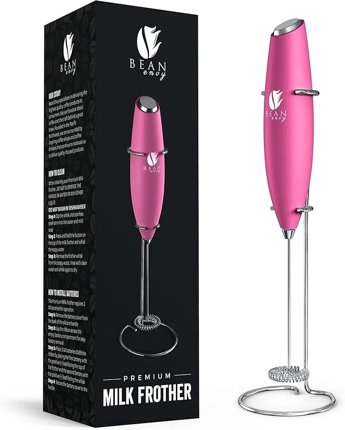 Bean Envy Milk Frother, Coffee Stirrers, Frother Wand, Milk Frother Handheld by BeanEnvy