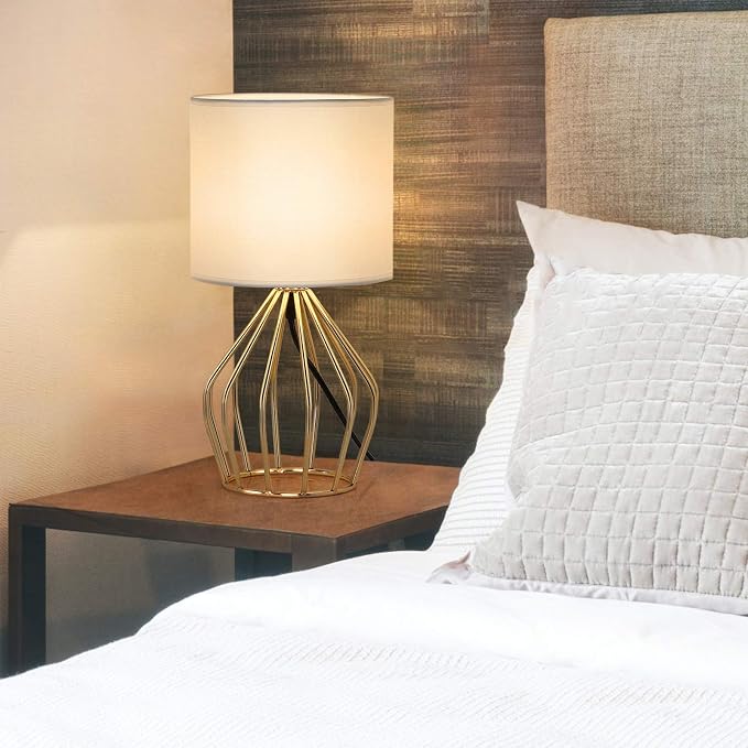 HAITRAL Gold Table Lamp - Image 3