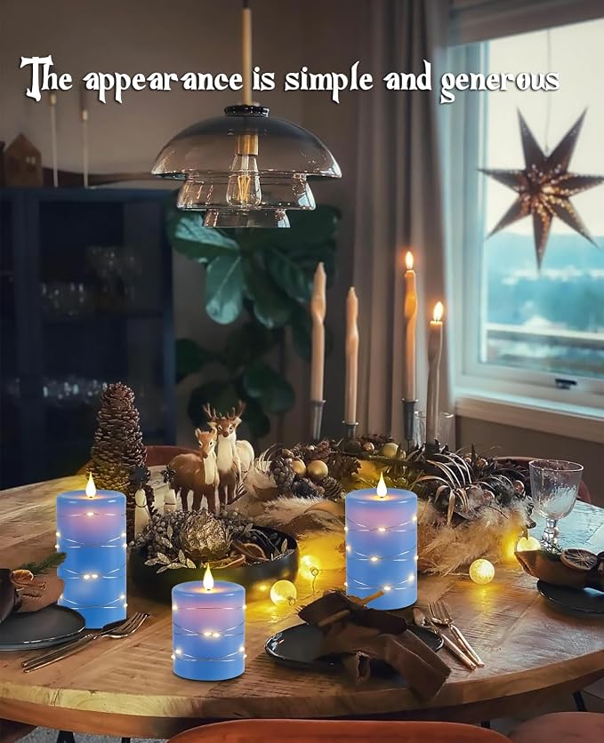 Upinmz Flickering Flameless Candles - Image 3