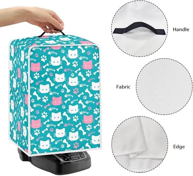 Cat'S Paw Print Bone Coffee Machine Covers Folding Covers - Image 5