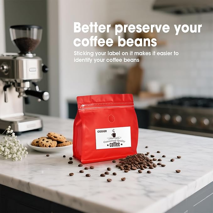 50 Count 16oz Coffee Bags with Valve, 1lb Vented Coffee Beans Packaging Bags - Image 9