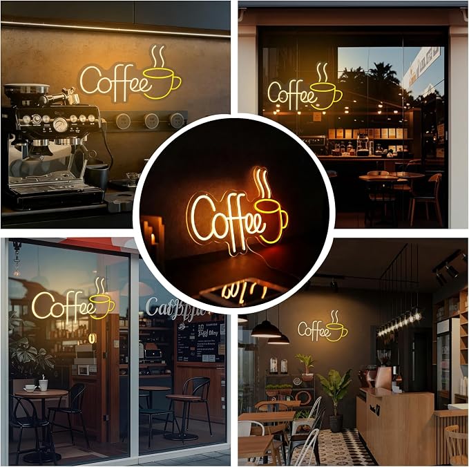 Coffee Neon Sign LED Coffee Lights - Image 5