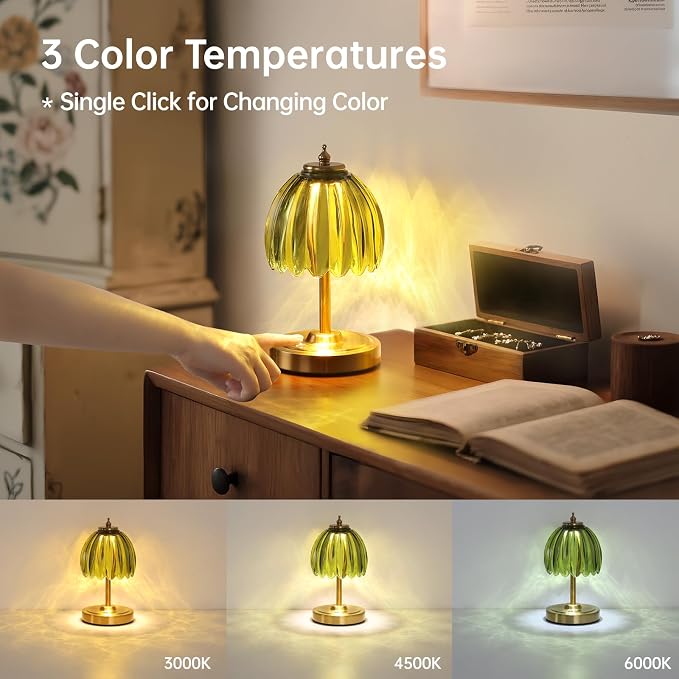 Shenmoyl Set of 2 Tulip Table Lamp - Image 4