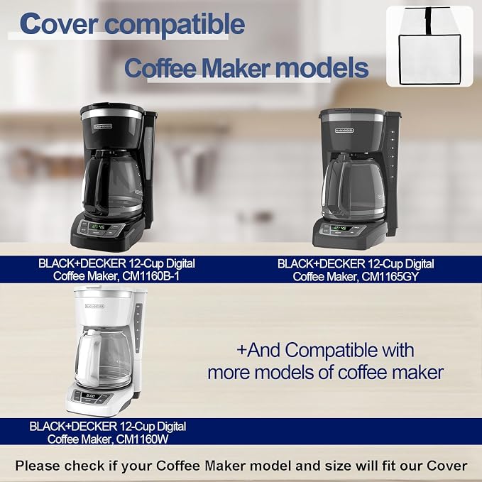Cover for BLACK+DECKER Coffee Maker Heavy Duty Waterproof Dustproof - Image 3