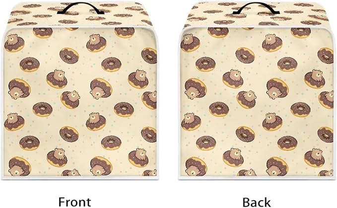 Bear Donut Coffee Machine Cover Dust Coffee Maker Cover Kitchen Appliance - Image 2