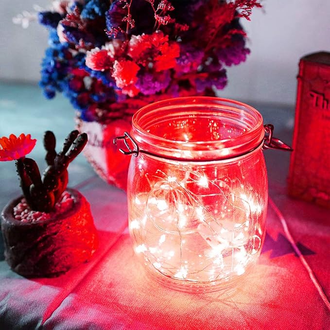 Ariceleo Led Fairy Lights Battery Operated, 2 Packs Mini Battery Powered Copper - Image 7