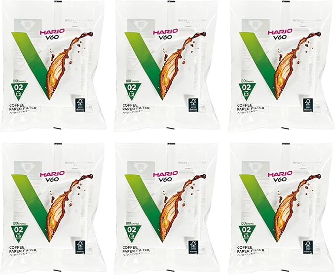 Hario V60 Paper Coffee Filter, Size 02 by Hario