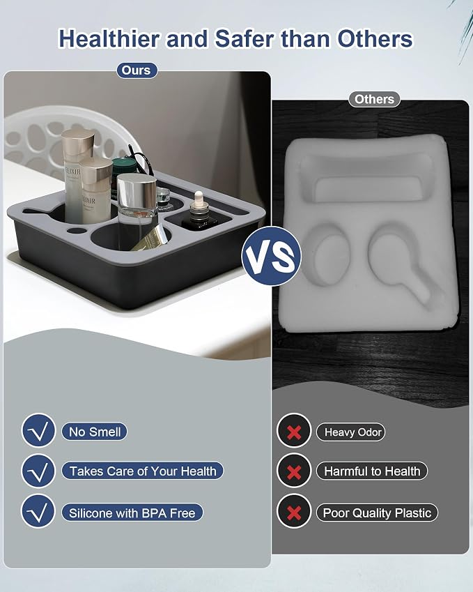 Couch Cup Holder Tray, Bonfixe Stable Couch Caddy - Image 5