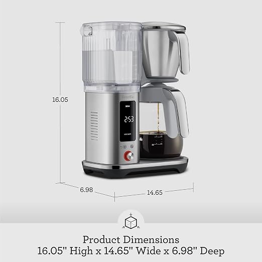 Breville Luxe Drip Coffee Machine BDC415OLT, Olive Tapenade, Glass Carafe - Image 6