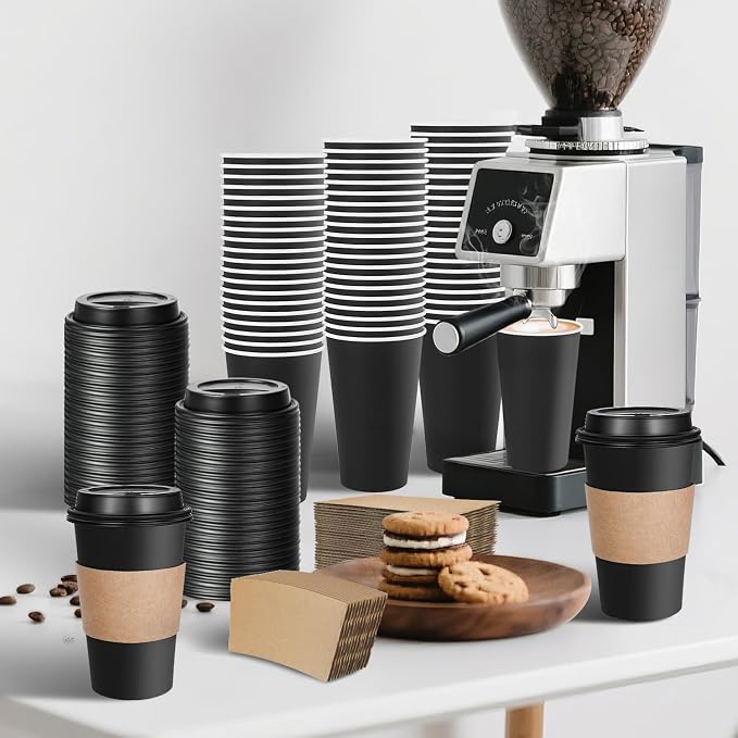 Ginkgo 100 Pack Disposable Coffee Cups - Image 4