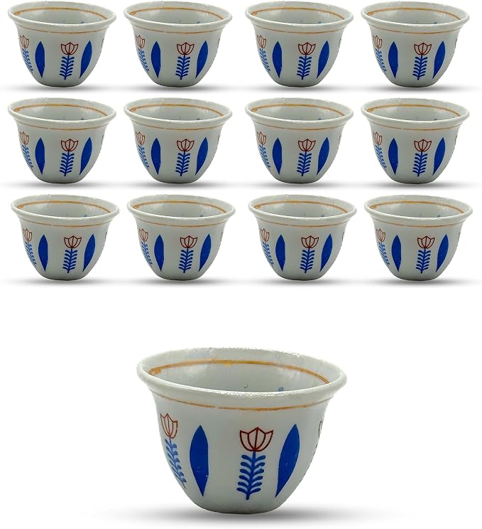 Generic Premium Porcelain Arabic Turkish Greek Coffee Cup Set 1.5 oz - by Unknown