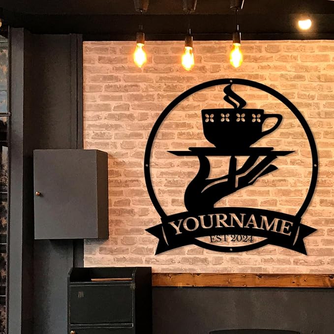 Custom Metal Coffee Bar Signs - Image 4