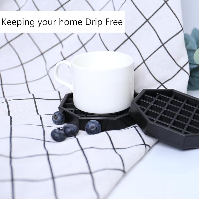 Drip Tray 4" Octagon Countertop Beverage Dispenser Cup Drip Catcher - Image 5