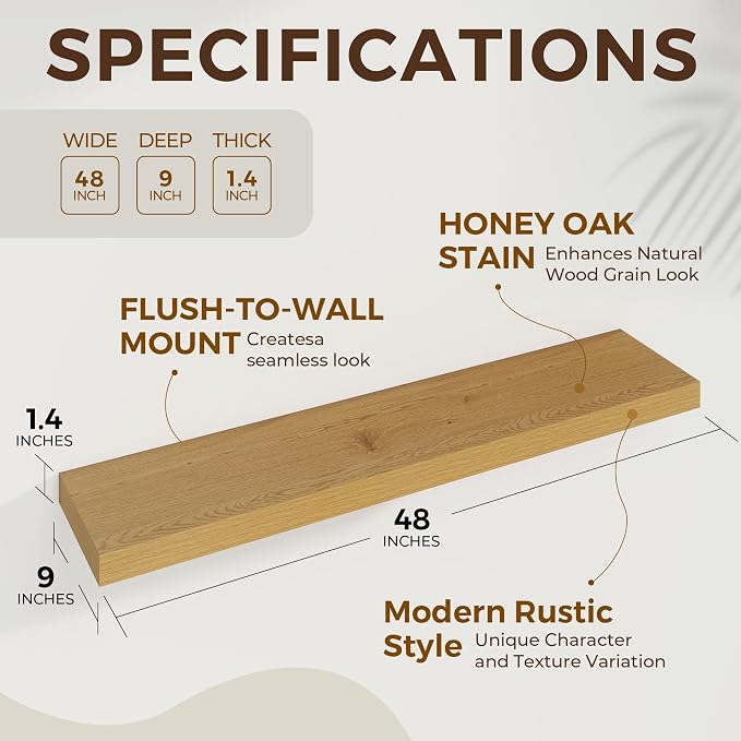 Dreamland 48 Inches Floating Shelves - Image 5