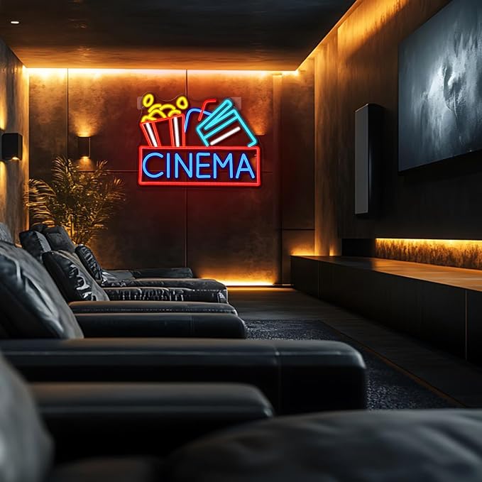 Cinema Neon Sign Dimmable Movie Neon Light Sign - Image 6