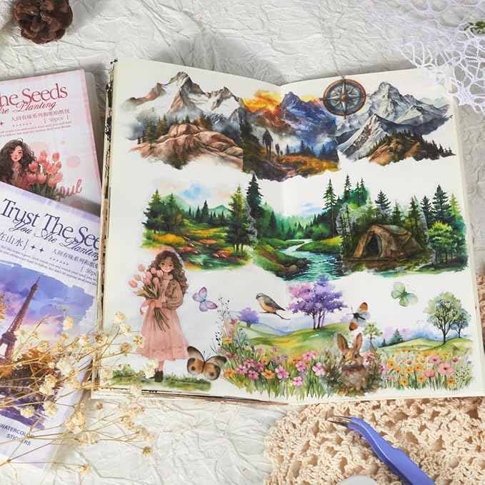 Seasonal Nature Landscape Stickers - Image 5
