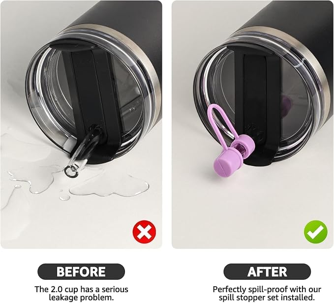 MOLOSLEEVE 21 Colors Straw Toppers Include A Set of Leak-proof Plugs, - Image 5